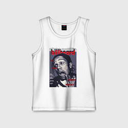 Майка детская хлопок Asap Rocky billboard, цвет: белый