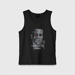 Майка детская хлопок Терминатор Т800, цвет: черный