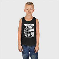 Майка детская хлопок Sou sou no frieren, цвет: черный — фото 2