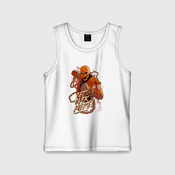 Майка детская хлопок Скорпион иди сюда, цвет: белый