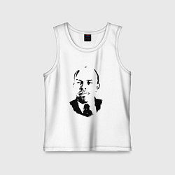 Майка детская хлопок Lenin USSR, цвет: белый