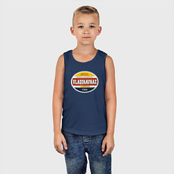 Майка детская хлопок Владикавказ Суперсерия, цвет: тёмно-синий — фото 2