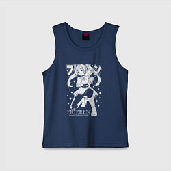 Майка детская хлопок Frieren - poster, цвет: тёмно-синий