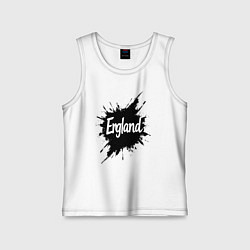 Майка детская хлопок Чернильная Англия, цвет: белый