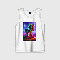 Детская майка Космонавт Шрек на похожей планете