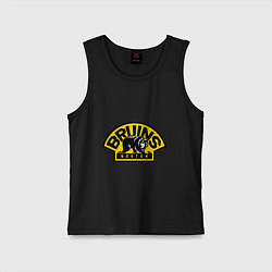 Майка детская хлопок HC Boston Bruins Label, цвет: черный