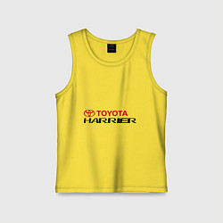 Майка детская хлопок Toyota Harrier, цвет: желтый