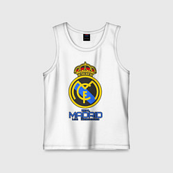 Майка детская хлопок Real Madrid, цвет: белый