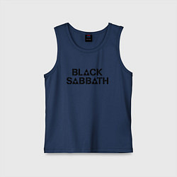 Майка детская хлопок Black Sabbath, цвет: тёмно-синий