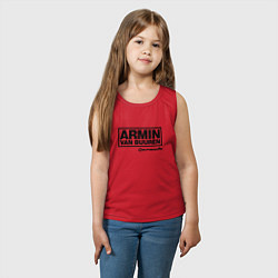 Майка детская хлопок Armin van Buuren, цвет: красный — фото 2