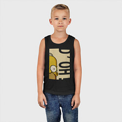 Майка детская хлопок Homer Doh!, цвет: черный — фото 2