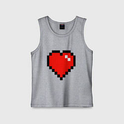 Майка детская хлопок Minecraft Lover, цвет: меланж