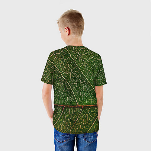 Детская футболка Листик / 3D-принт – фото 4