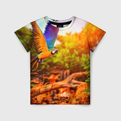 Детская футболка Взмах попугая