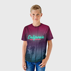 Футболка детская California, цвет: 3D-принт — фото 2