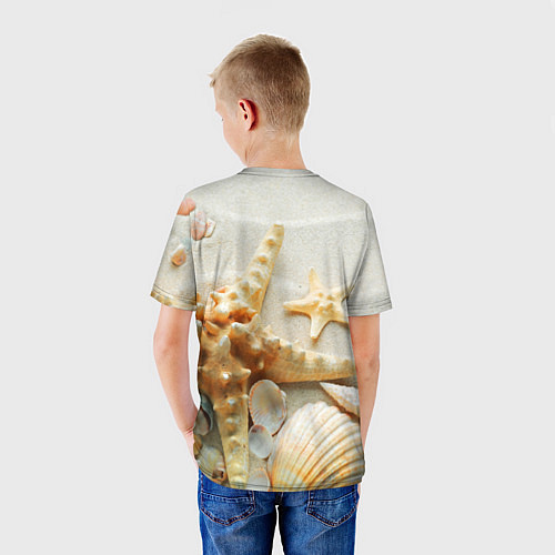 Детская футболка Морские ракушки / 3D-принт – фото 4