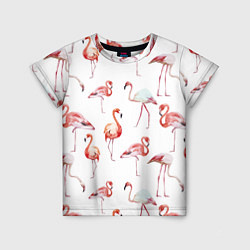 Детская футболка Действия фламинго