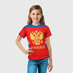 Футболка детская Сборная РФ: #72 BOBROVSKY, цвет: 3D-принт — фото 2