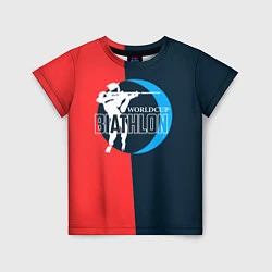 Детская футболка Biathlon worldcup