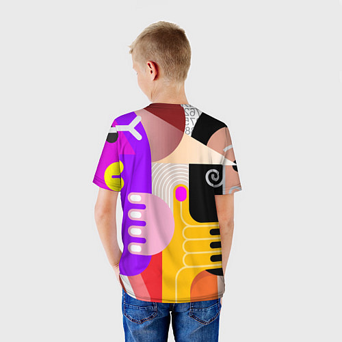 Детская футболка Abstract-women / 3D-принт – фото 4