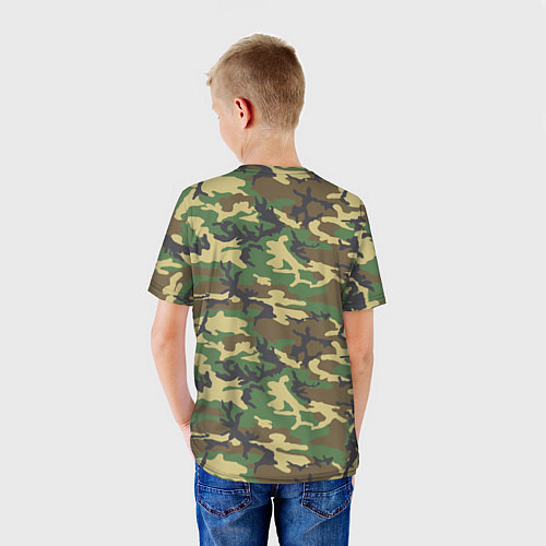 Детская футболка Kings Camouflage / 3D-принт – фото 4
