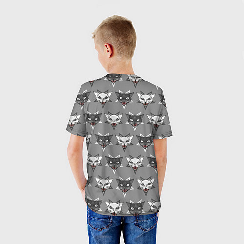 Детская футболка Злые котики / 3D-принт – фото 4