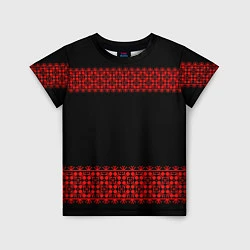 Детская футболка Славянский орнамент (на чёрном)