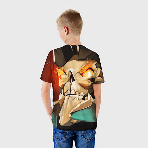 Детская футболка Skeleton King / 3D-принт – фото 4