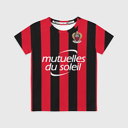 Футболка детская OGC Nice: mutuelles du soleil, цвет: 3D-принт