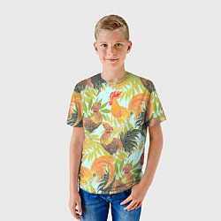 Футболка детская Год петуха 2017, цвет: 3D-принт — фото 2