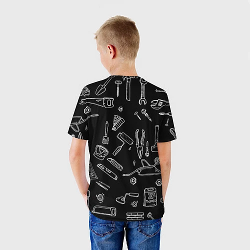 Детская футболка Строитель 13 / 3D-принт – фото 4