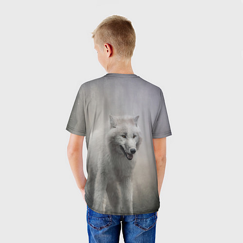 Детская футболка Волк / 3D-принт – фото 4