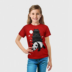 Футболка детская Panda Warrior, цвет: 3D-принт — фото 2