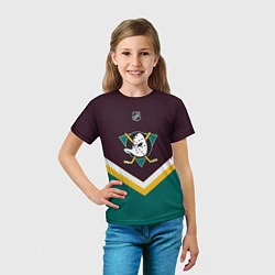 Футболка детская NHL: Anaheim Ducks, цвет: 3D-принт — фото 2