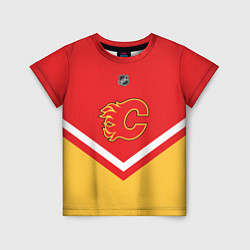 Футболка детская NHL: Calgary Flames, цвет: 3D-принт