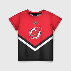 Футболка детская NHL: New Jersey Devils, цвет: 3D-принт