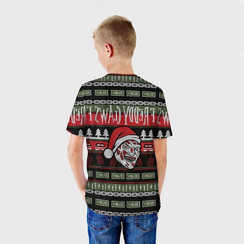 Детская футболка Freddy Christmas / 3D-принт – фото 4