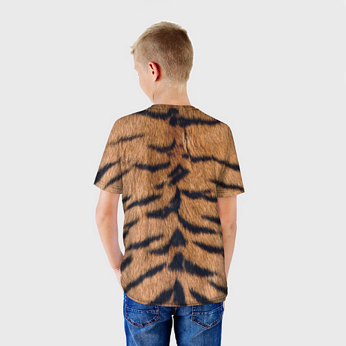 Детская футболка Свирепый тигр / 3D-принт – фото 4