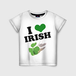 Детская футболка Ireland, I love Irish