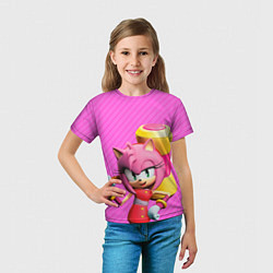 Футболка детская Amy Rose, цвет: 3D-принт — фото 2