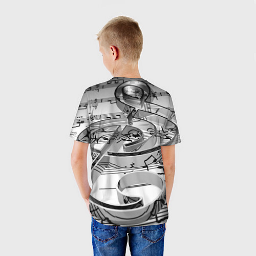 Детская футболка Скрипичный ключ / 3D-принт – фото 4