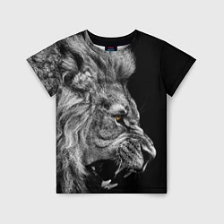 Детская футболка Оскал льва