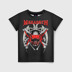 Футболка детская Megadeth: Blooded Skull, цвет: 3D-принт