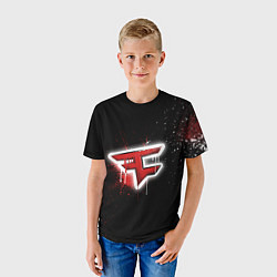 Футболка детская FaZe Clan: Black collection, цвет: 3D-принт — фото 2