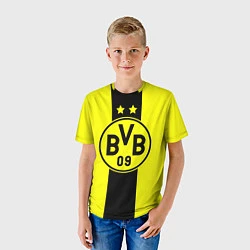Футболка детская BVB FC: Yellow line, цвет: 3D-принт — фото 2