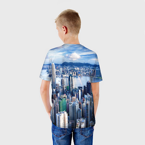 Детская футболка Гонконг - Китай / 3D-принт – фото 4