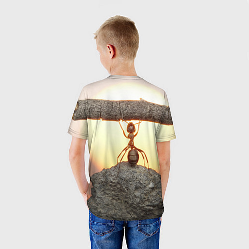 Детская футболка Муравей-силач / 3D-принт – фото 4