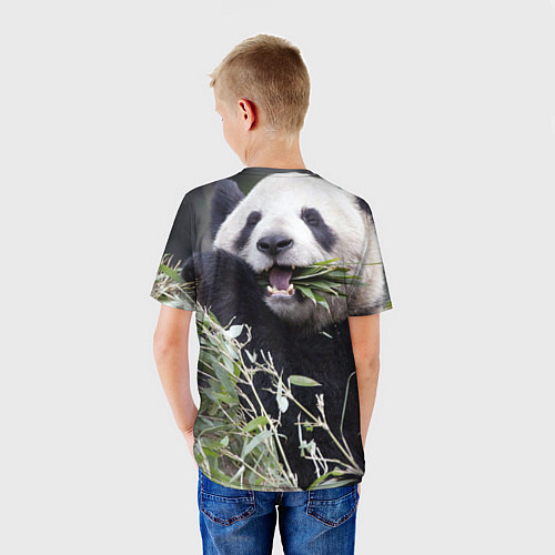 Детская футболка Панда кушает / 3D-принт – фото 4