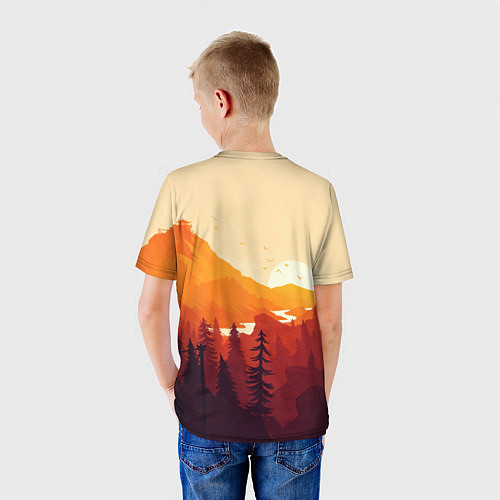 Детская футболка Восход / 3D-принт – фото 4