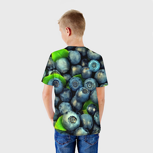 Детская футболка Голубика / 3D-принт – фото 4